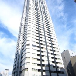 地上４６階建て免震ハイブリット構造タワーレジデンス外観